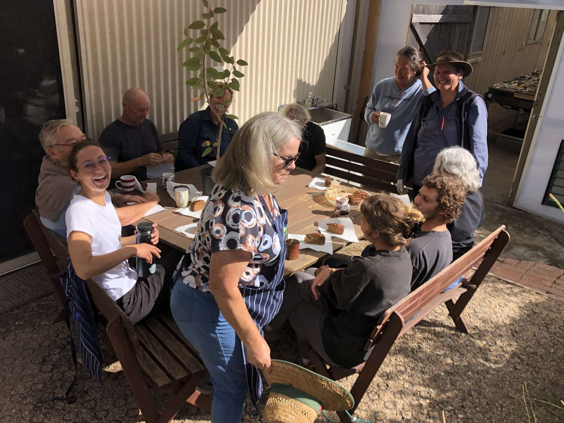Cake and a cuppa in gratitude for all their hard work
