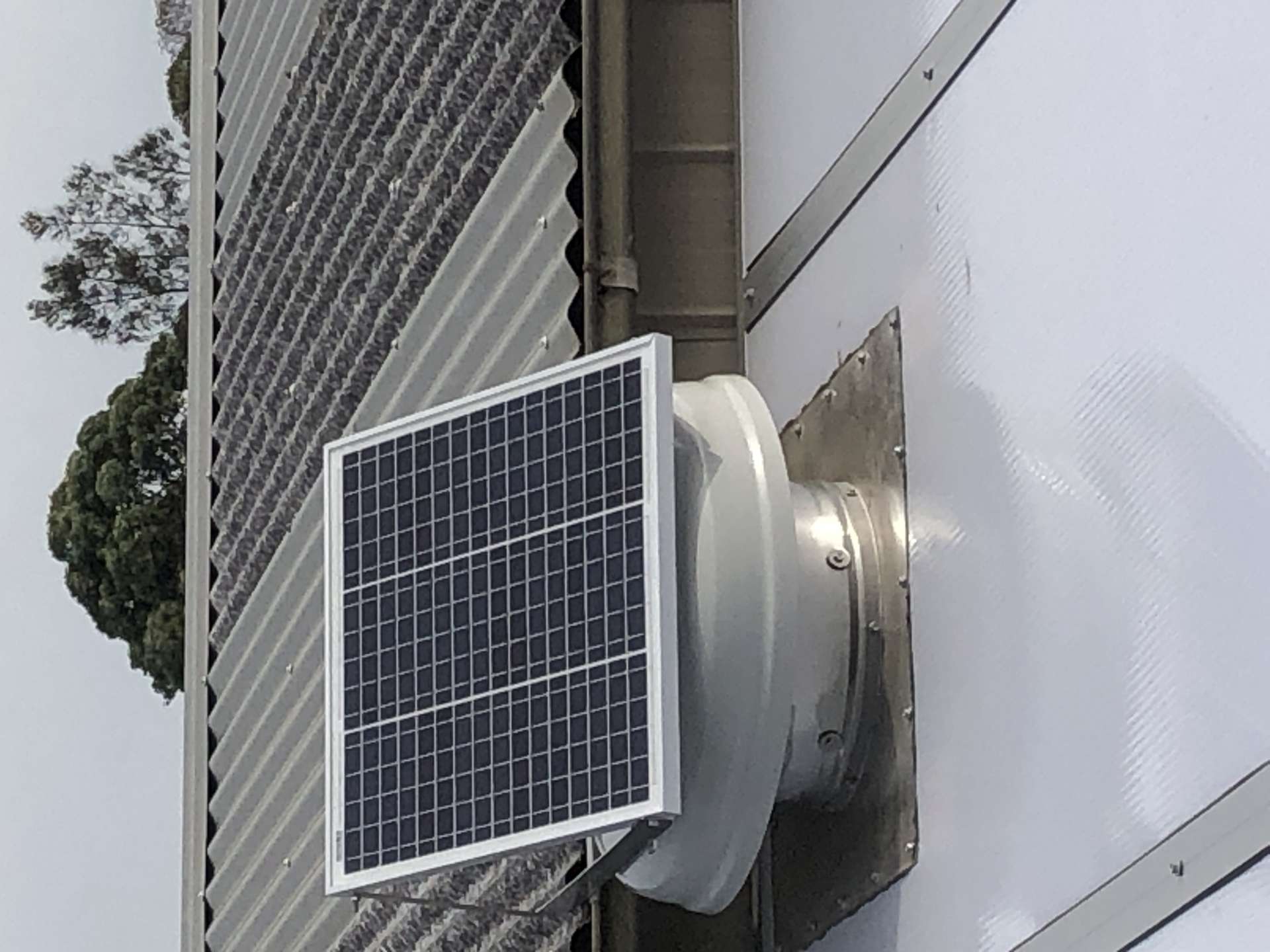 Solar powered roof air extraction fans
